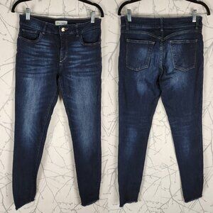 DL1961 Dark Wash Stretch Denim High Rise Danny Model Skinny Jeans